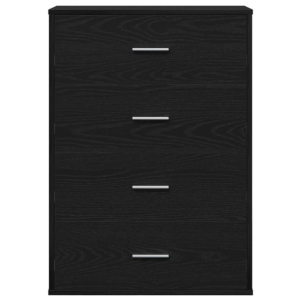 Dressoir met lade Zwart eiken 60 x 31 x 84 cm Spaanplaat