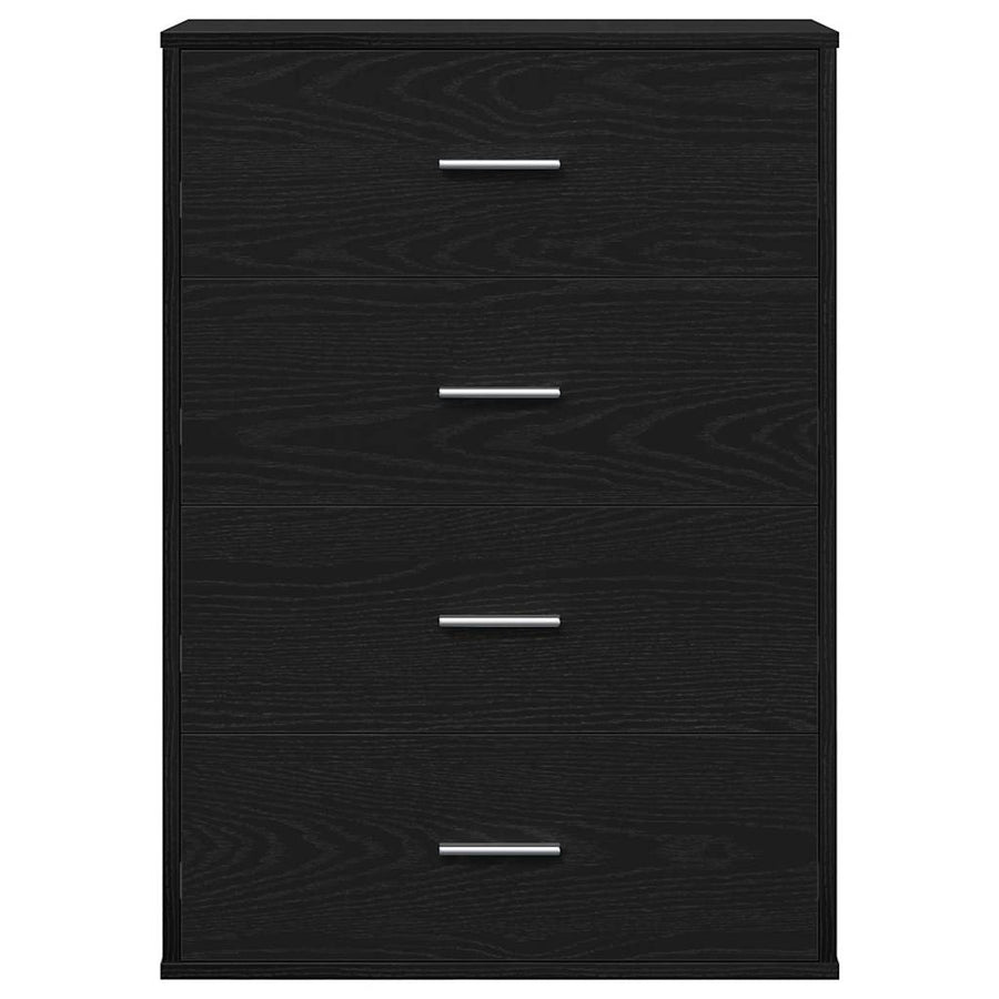 Dressoir met lade Zwart eiken 60 x 31 x 84 cm Spaanplaat