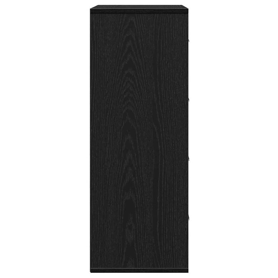 Dressoir met lade Zwart eiken 60 x 31 x 84 cm Spaanplaat