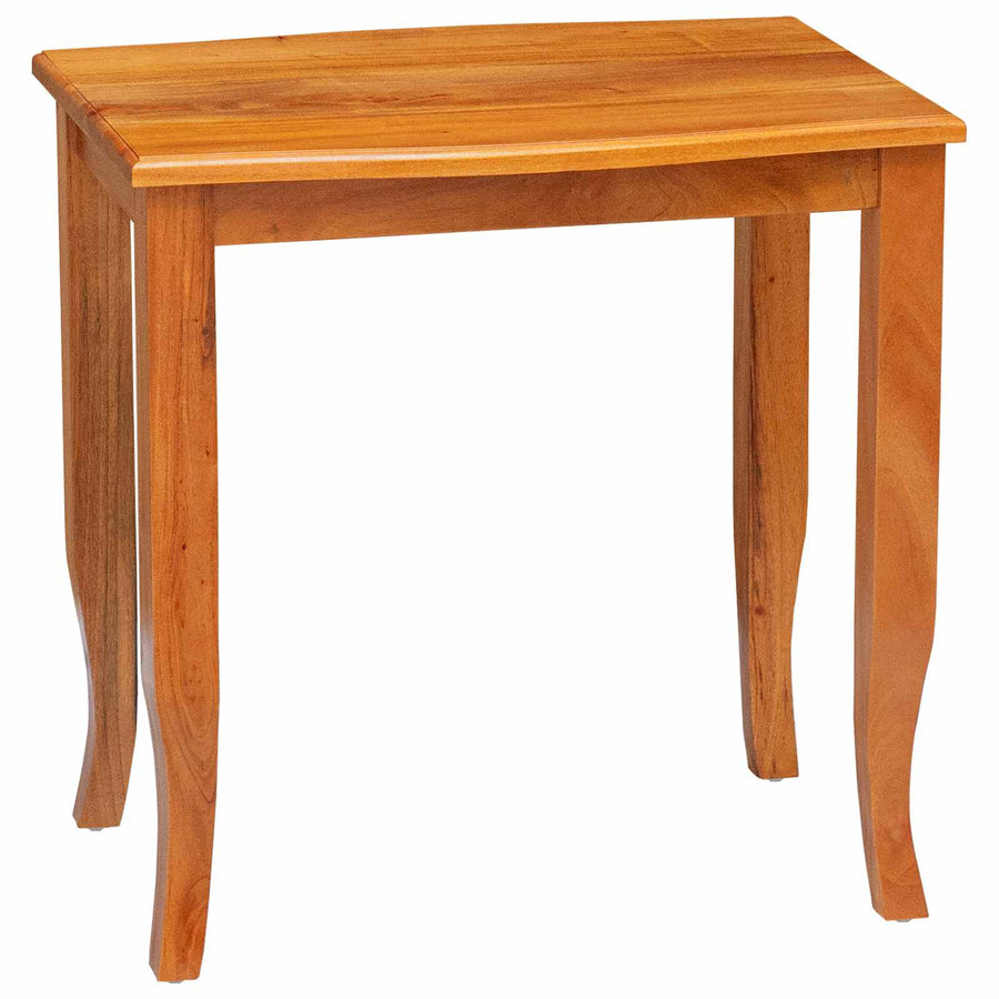 Geneste Bijzettafels 3 pcs Naturel Massief Mahoniehout