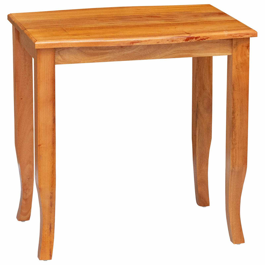 Geneste Bijzettafels 3 pcs Naturel Massief Mahoniehout
