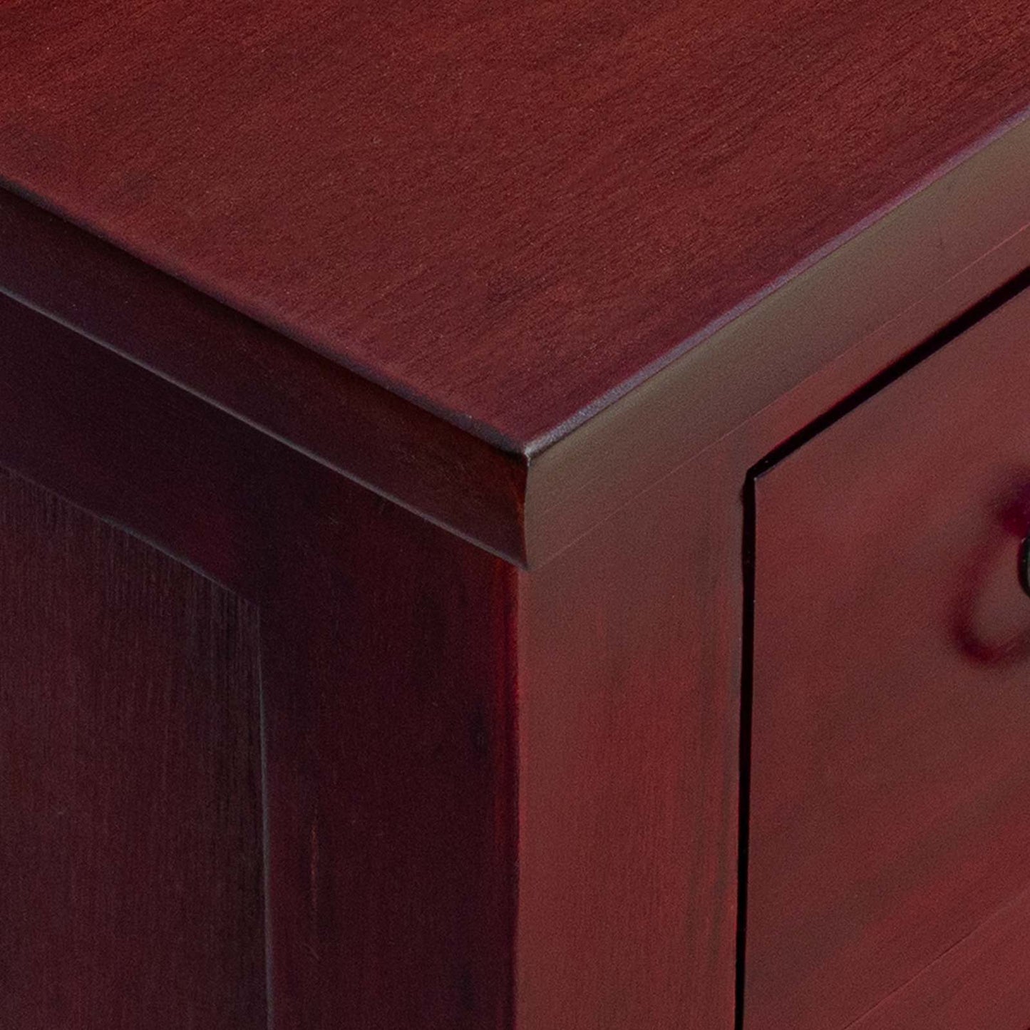 Ladekast met lade Bruin 45 x 35 x 100,5 cm Massief Mahoniehout