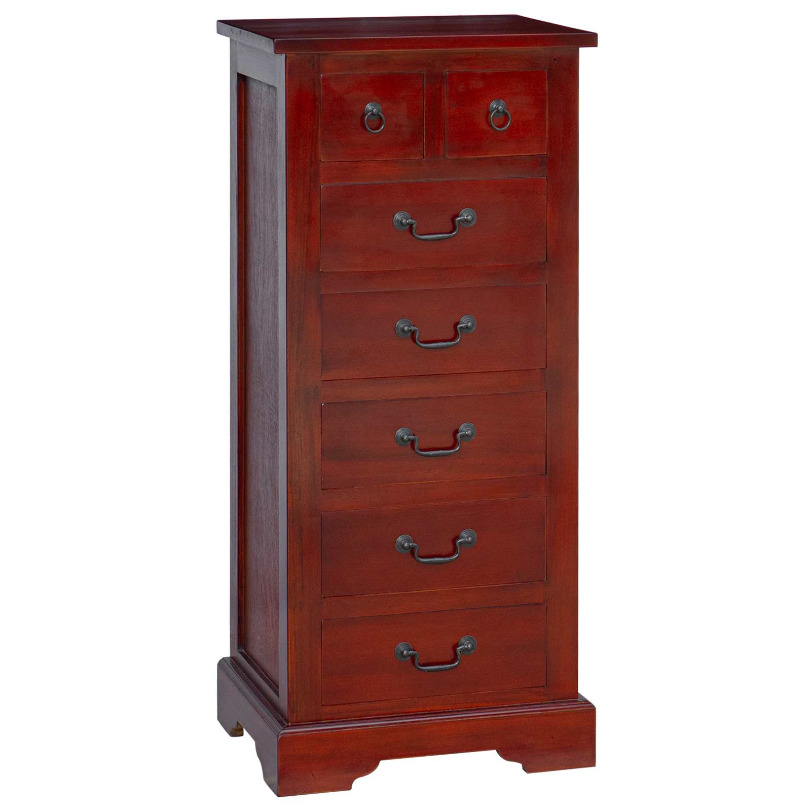 Ladekast met lade Bruin 45 x 35 x 100,5 cm Massief Mahoniehout
