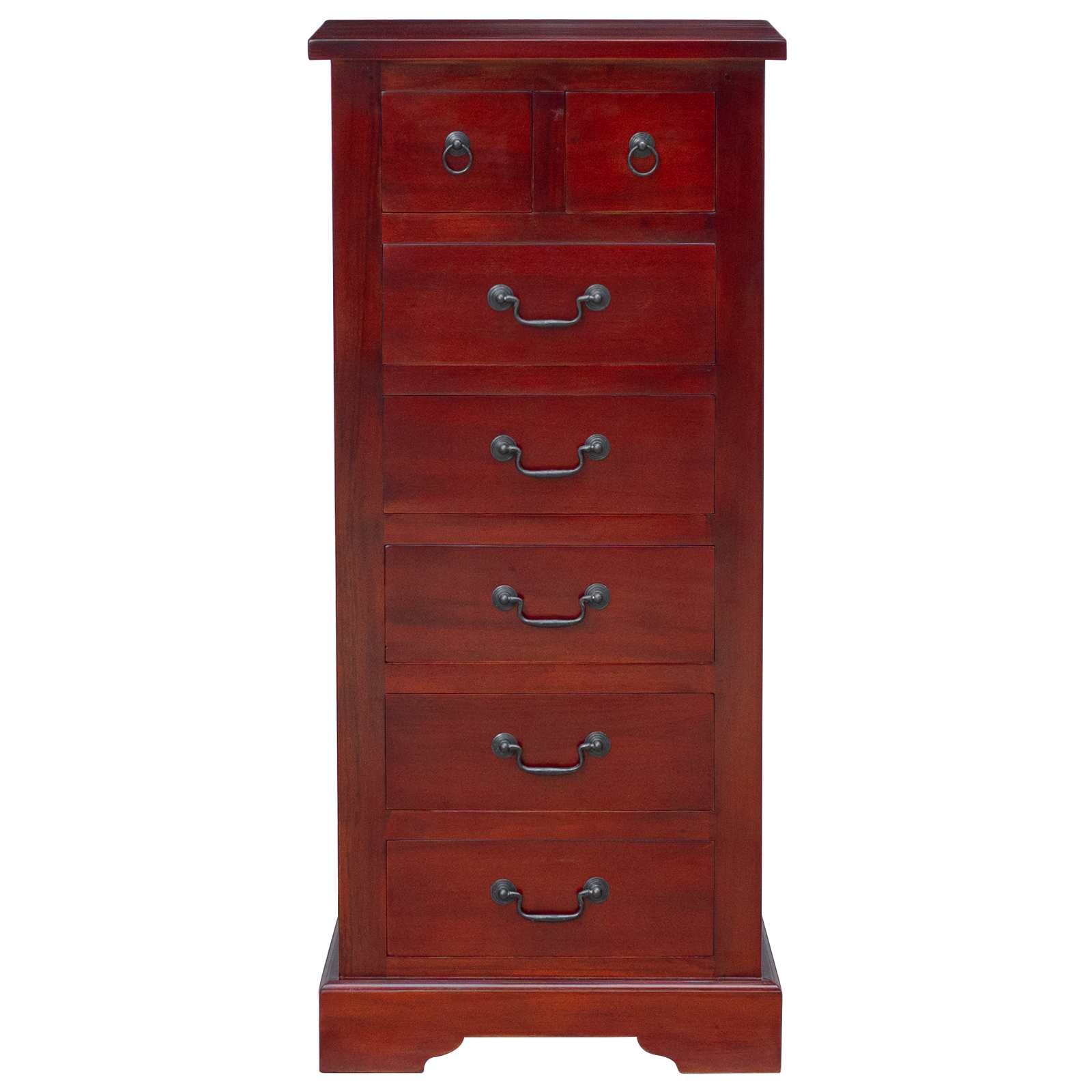 Ladekast met lade Bruin 45 x 35 x 100,5 cm Massief Mahoniehout