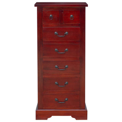Ladekast met lade Bruin 45 x 35 x 100,5 cm Massief Mahoniehout