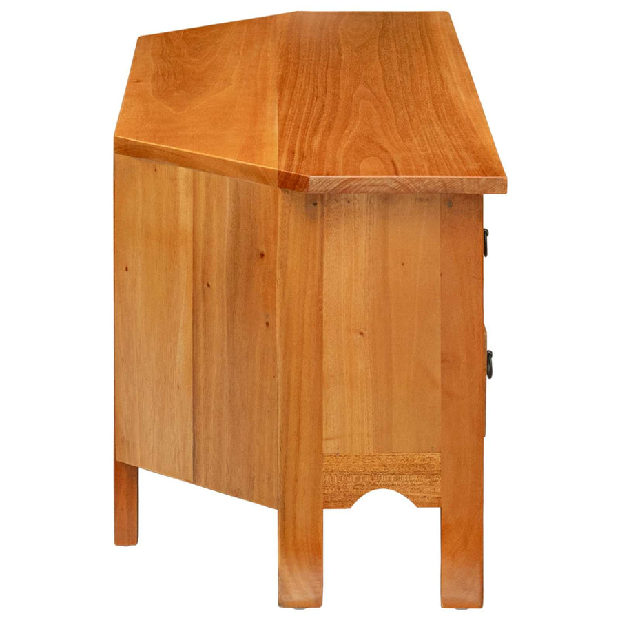 TV-kast met lade Naturel 100 x 40,5 x 46 cm Massief Mahoniehout