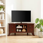 TV-kast 100x40,5x46 cm massief mahoniehout bruin