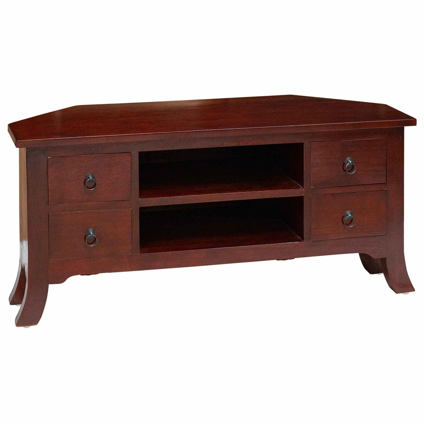 TV-kast met lade Bruin 100 x 40,5 x 46 cm Massief Mahoniehout
