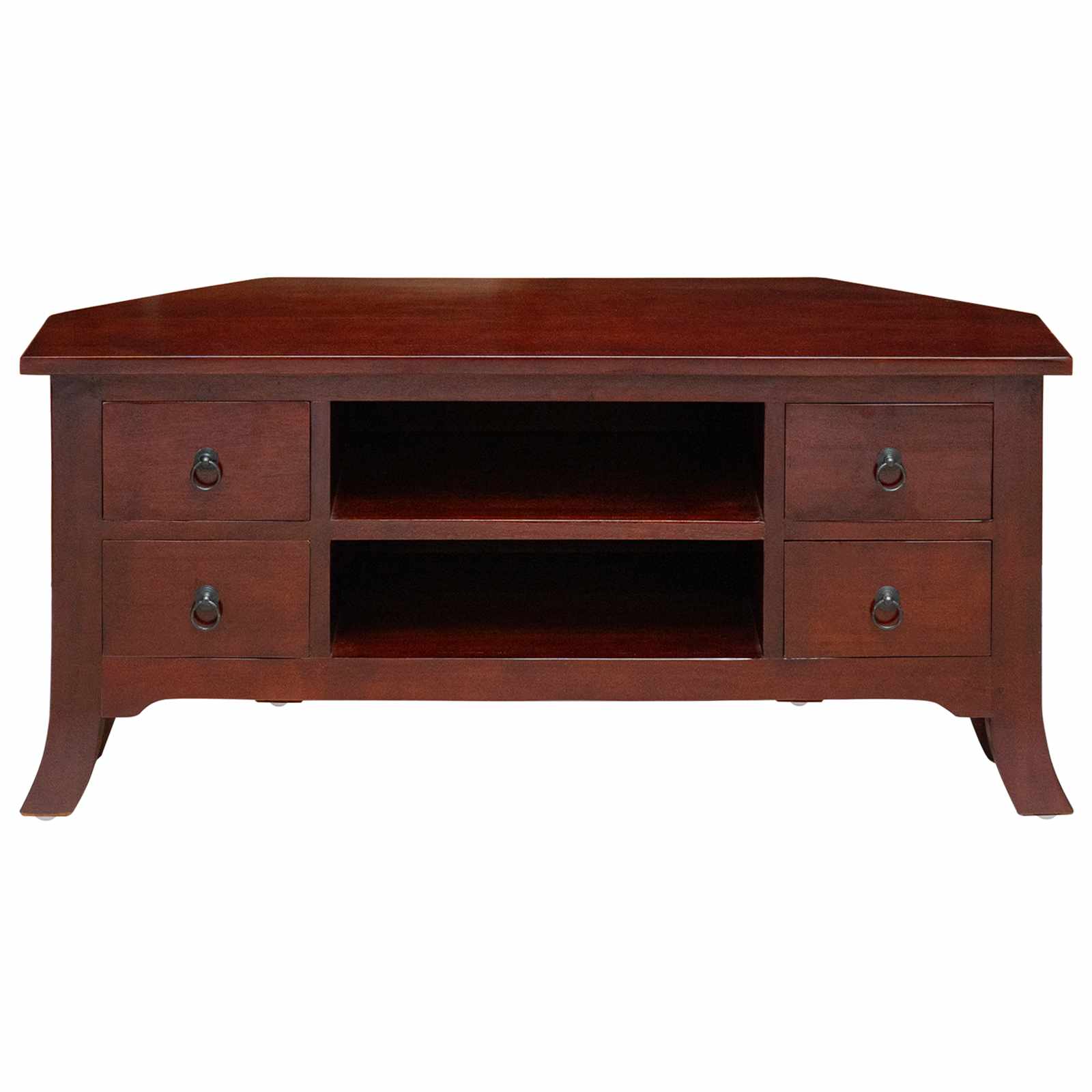 TV-kast met lade Bruin 100 x 40,5 x 46 cm Massief Mahoniehout