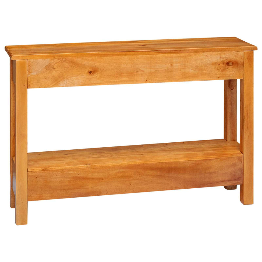 Wandtafel met lade Naturel 115 x 32 x 76 cm Massief Mahoniehout