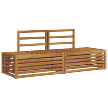 Sofa-Sets 2 Stuk Naturel 91 x 63 x 73 cm Massief Acaciahout