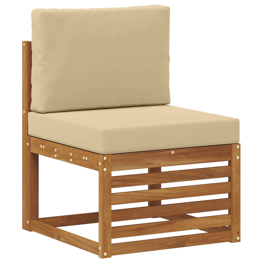 Sofa-Sets met kussen 5 Stuk Natuurlijk en Beige
