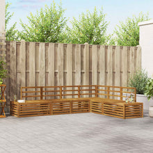 Sofa-Sets 6 Stuk Naturel Massief Acaciahout