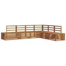 Sofa-Sets 6 Stuk Naturel Massief Acaciahout