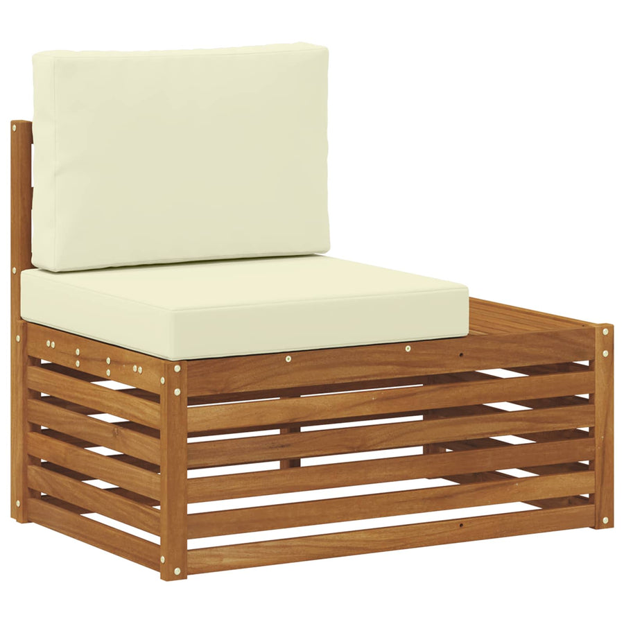 Sofa-Sets met kussen 6 Stuk Natuurlijk en Crème