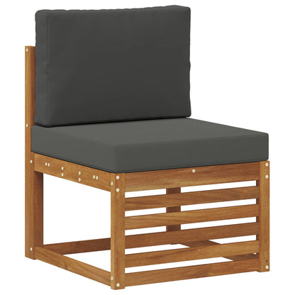 Sofa-Sets met kussen 6 Stuk Natuurlijk en Antraciet