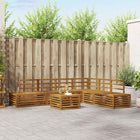 Modulaire tuinbank 7-delig massief acaciahout naturel