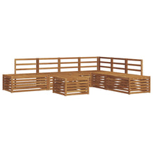 Sofa-Sets 7 Stuk Naturel Massief Acaciahout
