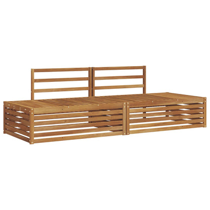Buiten bankenset 2 Stuk Naturel 203,5 x 83 x 73 cm