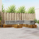 Modulaire tuinbankenset massief acaciahout 79x79x37 cm