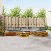 Modulaire tuinbankenset massief acaciahout 79x79x37 cm