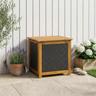 Tuinopbergdoos acaciahout 185L 60x50x56 cm zwart