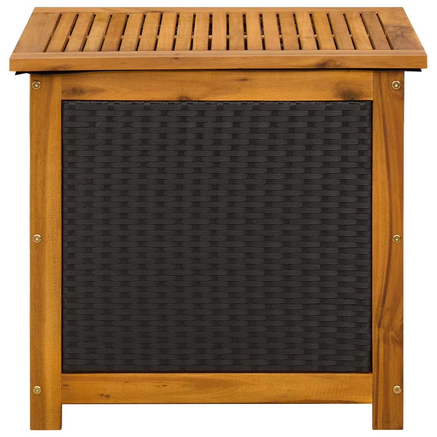Tuinopslagdoos 185 L Massief Acaciahout 60 x 50 x 56 cm Zwart