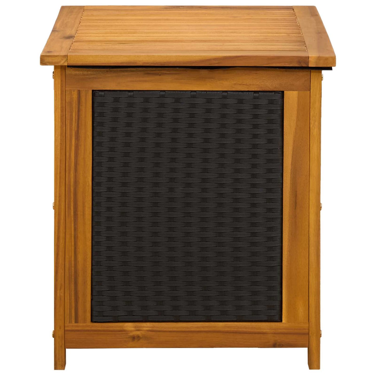 Tuinopslagdoos 185 L Massief Acaciahout 60 x 50 x 56 cm Zwart