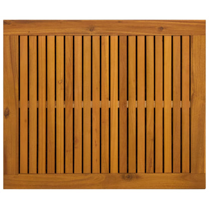 Tuinopslagdoos 185 L Massief Acaciahout 60 x 50 x 56 cm Zwart
