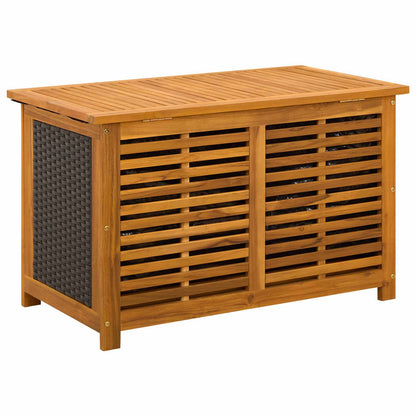 Tuinopslagdoos 185 L Massief Acaciahout 90 x 50 x 56 cm Zwart