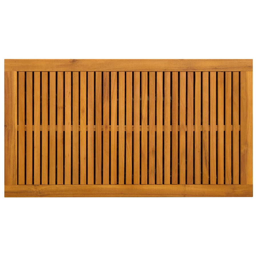 Tuinopslagdoos 185 L Massief Acaciahout 90 x 50 x 56 cm Zwart