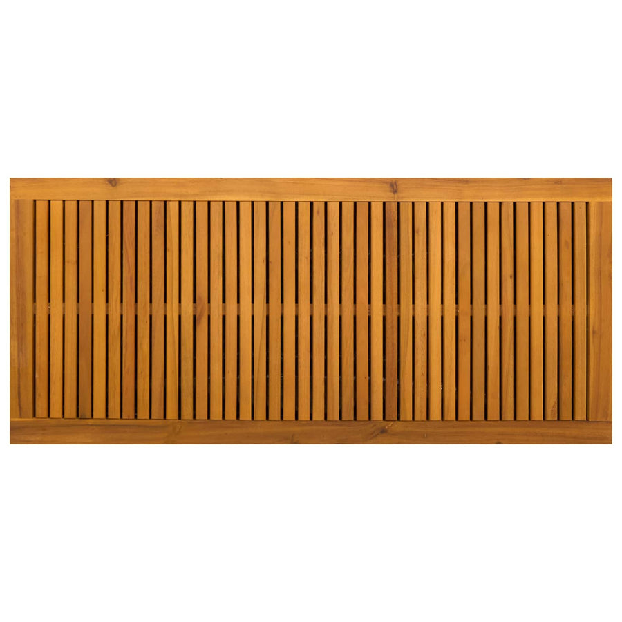 Tuinopslagdoos 185 L Massief Acaciahout 113 x 50 x 56 cm Zwart