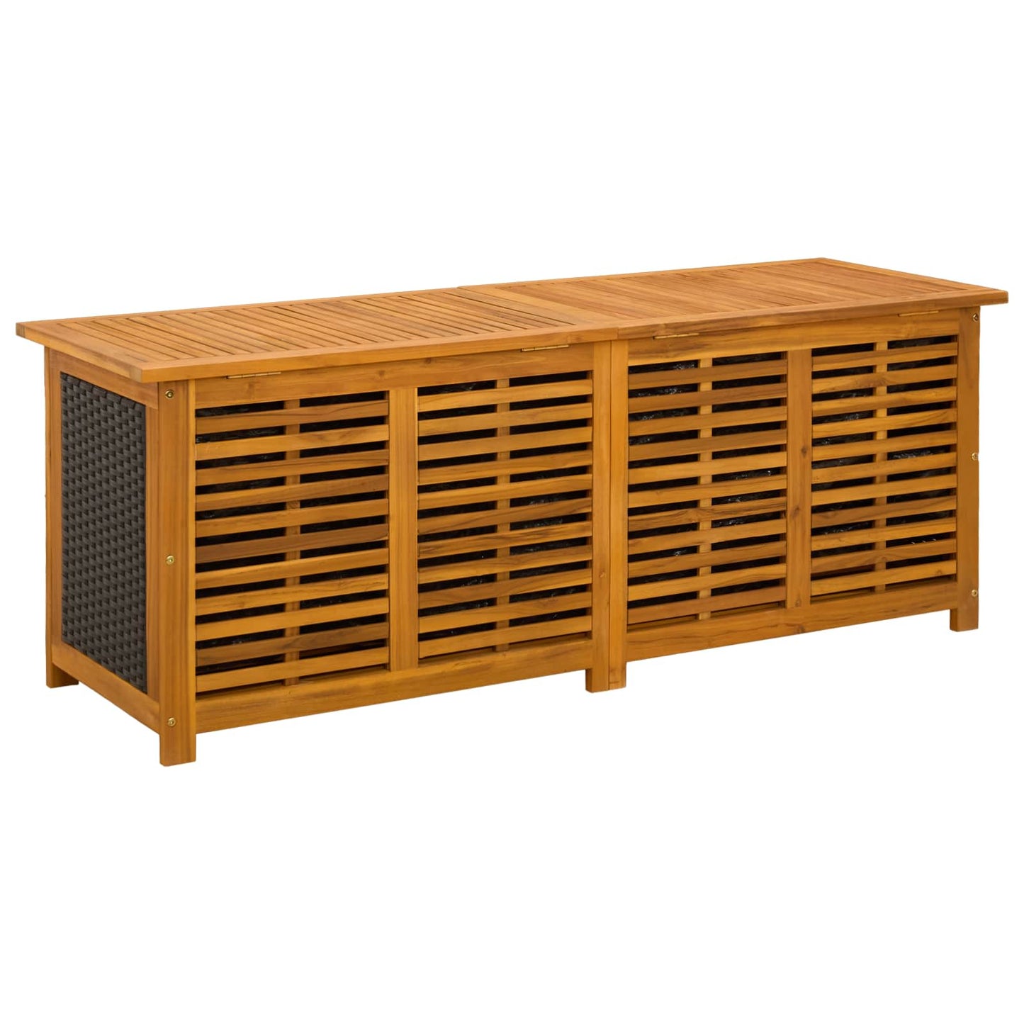 Tuinbox 243 L Massief Acaciahout 150 x 50 x 56 cm Zwart