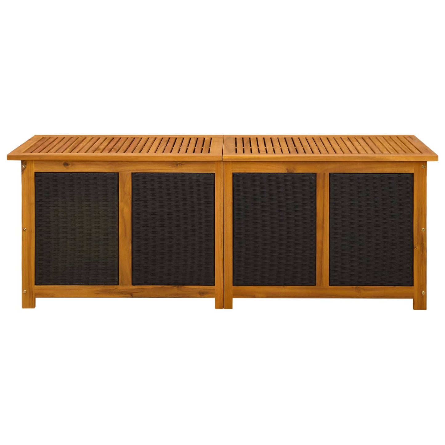Tuinbox 243 L Massief Acaciahout 150 x 50 x 56 cm Zwart