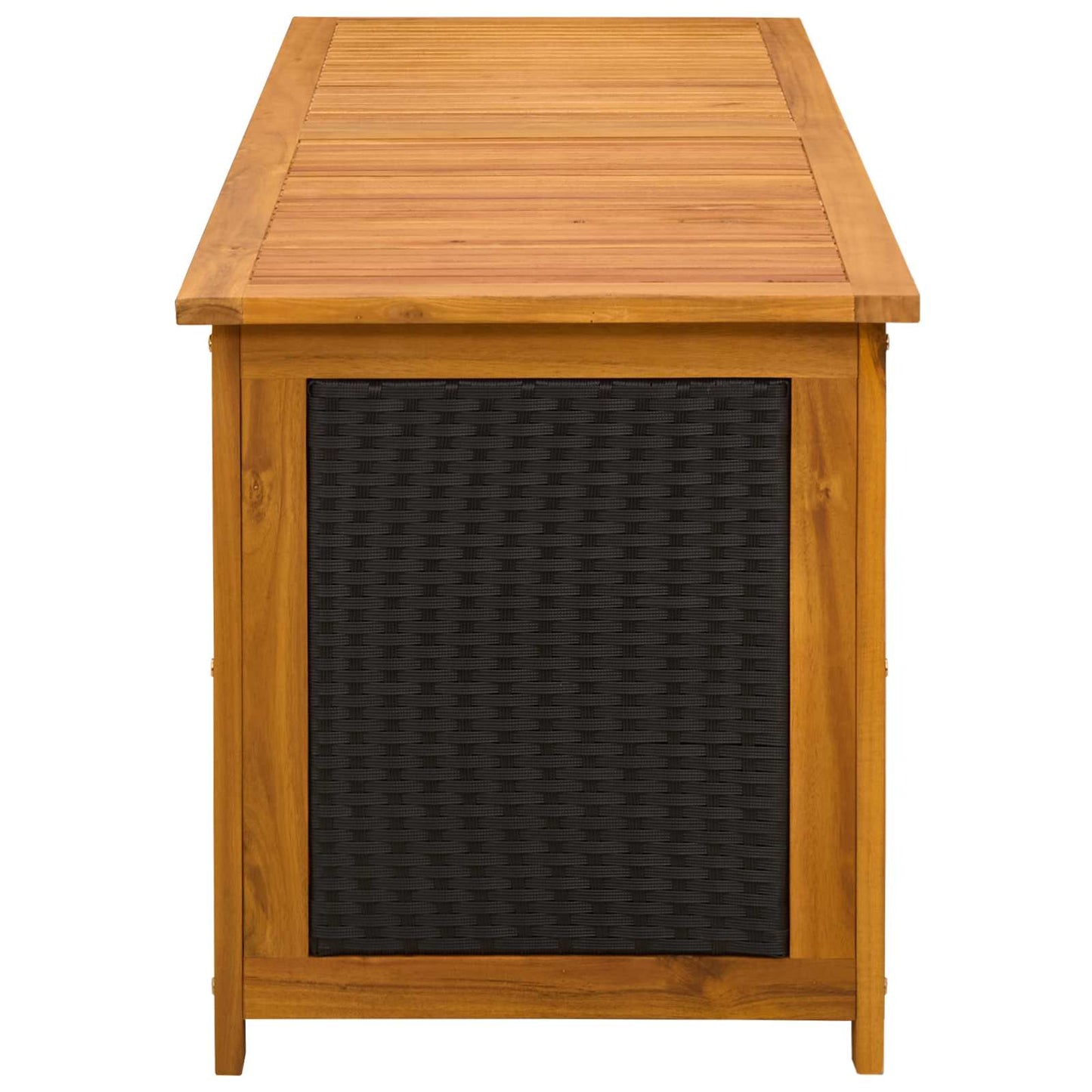 Tuinbox 243 L Massief Acaciahout 150 x 50 x 56 cm Zwart