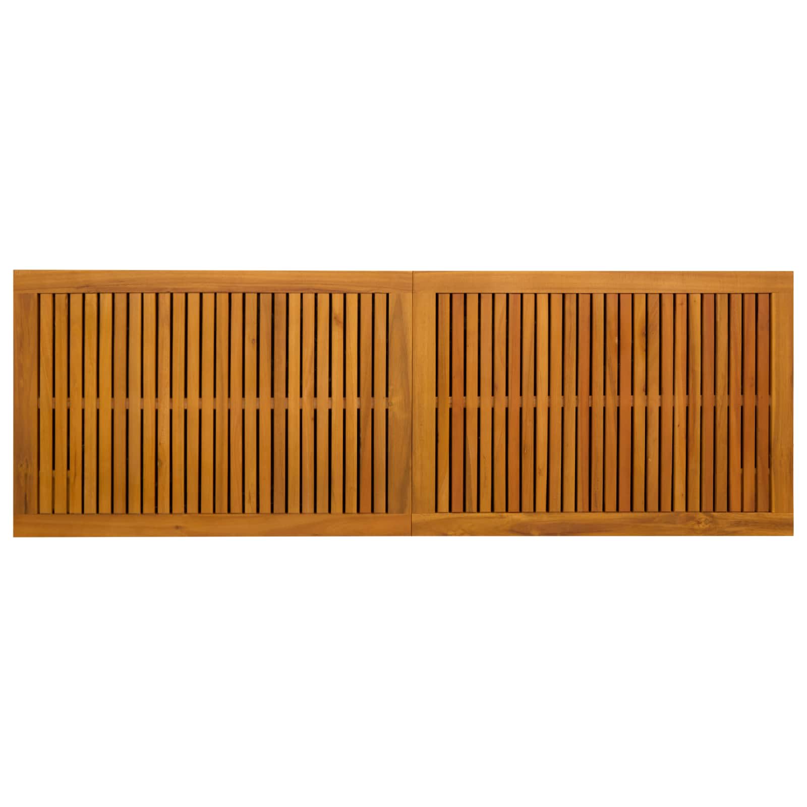 Tuinbox 243 L Massief Acaciahout 150 x 50 x 56 cm Zwart