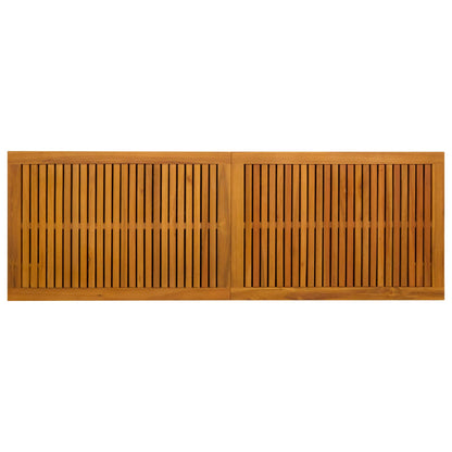 Tuinbox 243 L Massief Acaciahout 150 x 50 x 56 cm Zwart