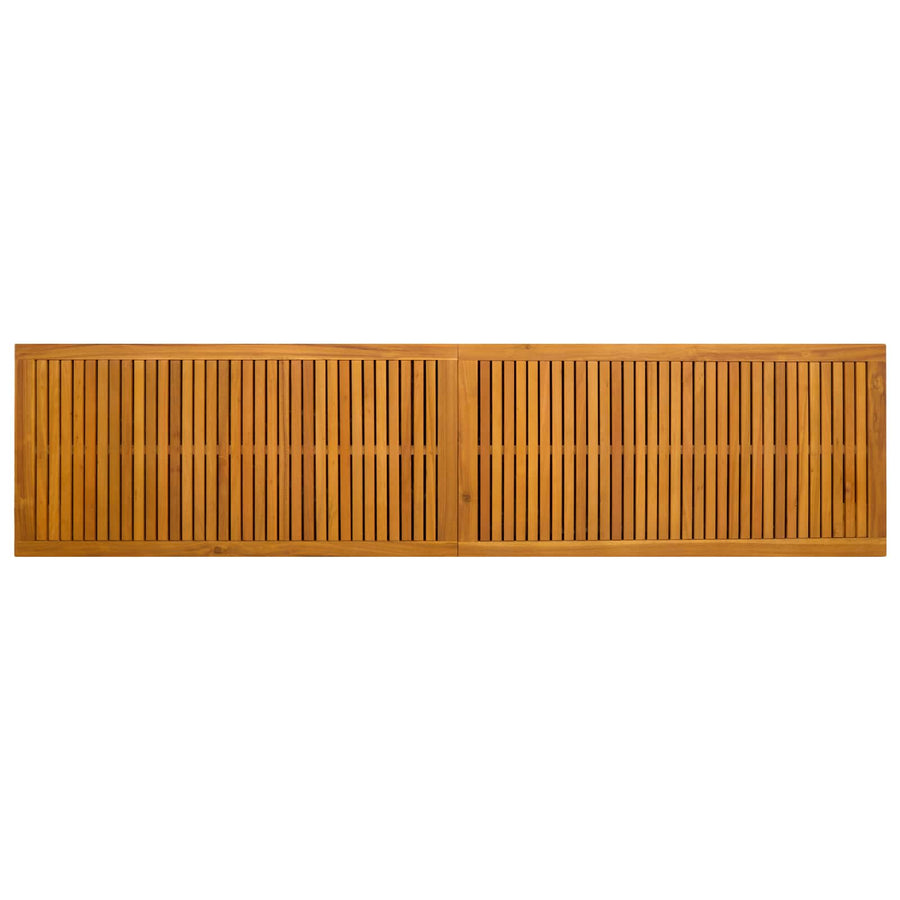 Tuinopslagdoos 185 L Massief Acaciahout 200 x 50 x 56 cm Zwart