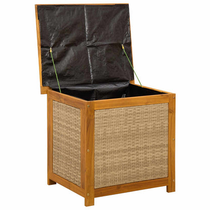 Tuinopslagdoos 185 L Massief Acaciahout 60 x 50 x 56 cm Beige