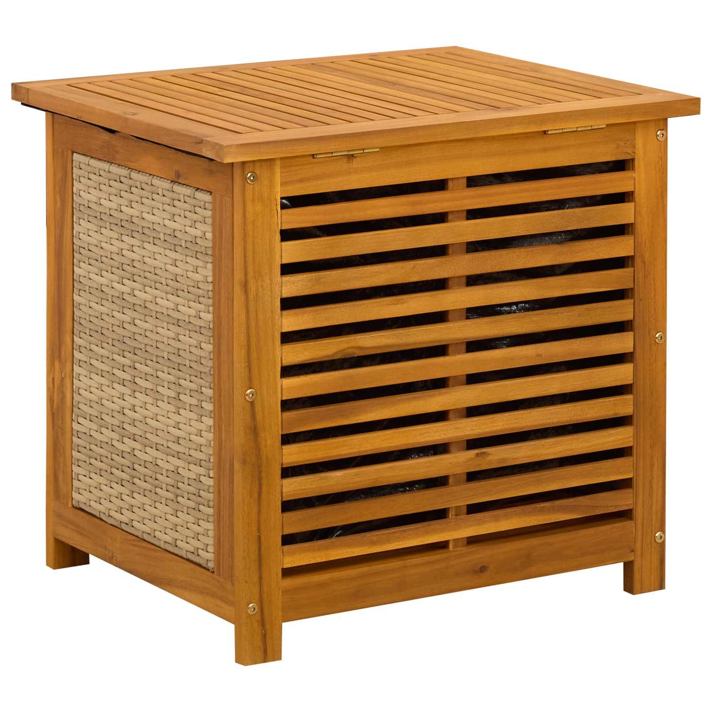 Tuinopslagdoos 185 L Massief Acaciahout 60 x 50 x 56 cm Beige