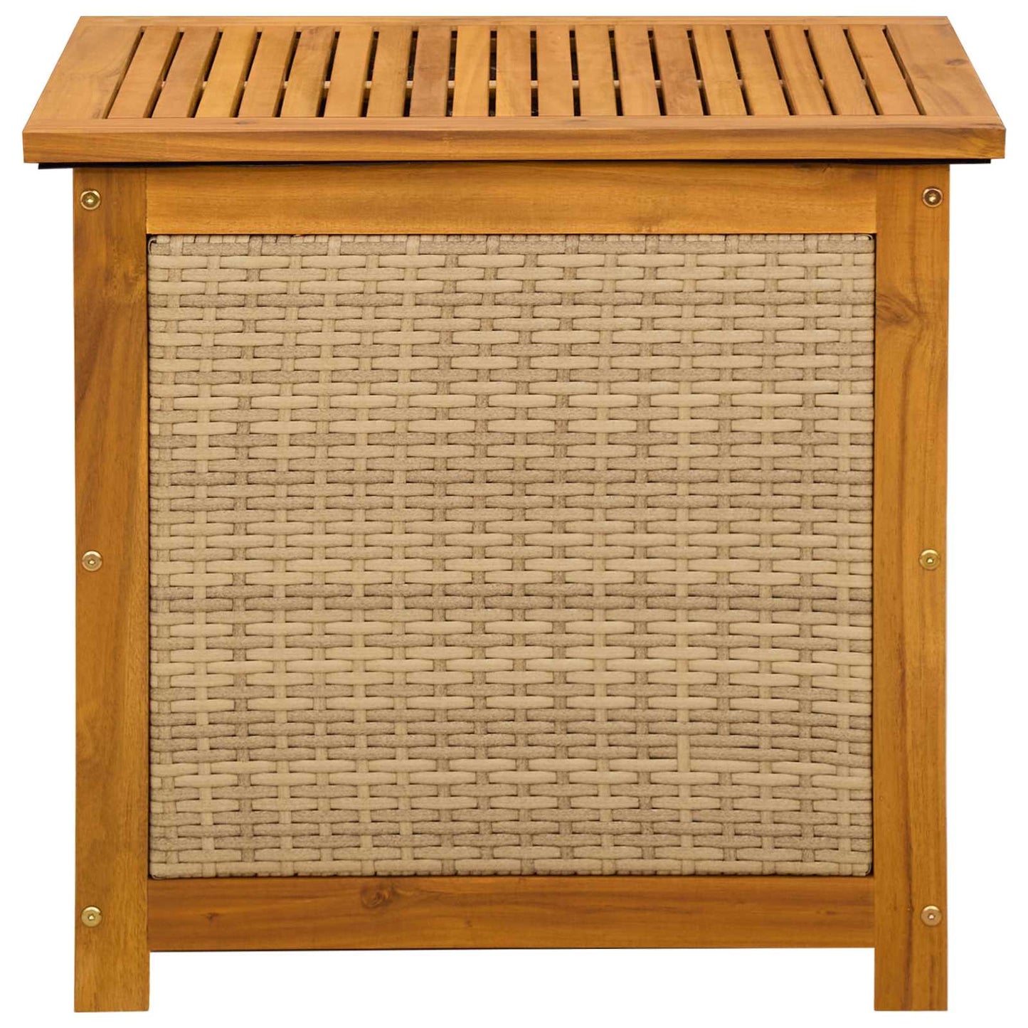 Tuinopslagdoos 185 L Massief Acaciahout 60 x 50 x 56 cm Beige