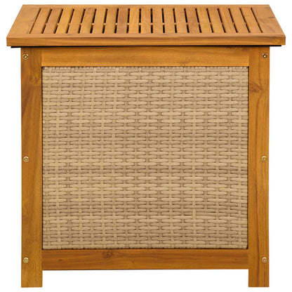 Tuinopslagdoos 185 L Massief Acaciahout 60 x 50 x 56 cm Beige