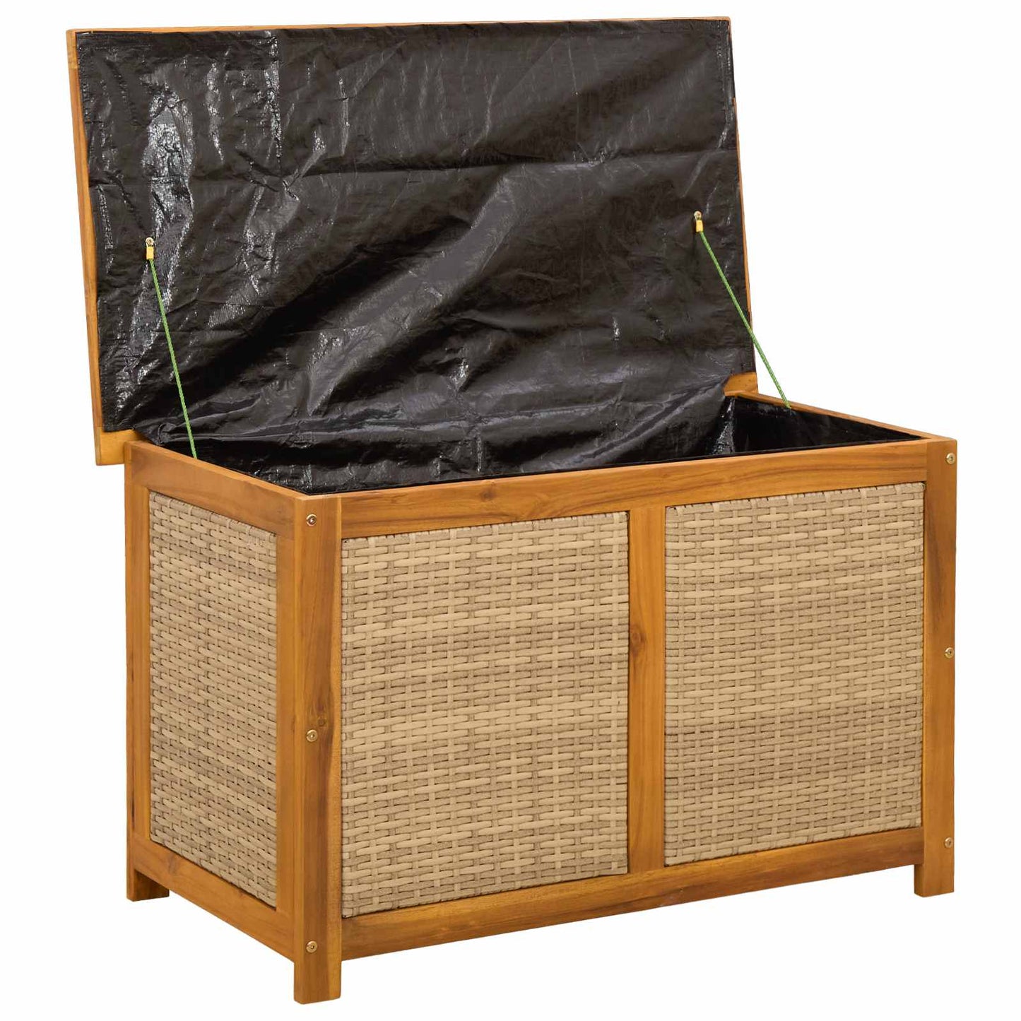 Tuinopslagdoos 185 L Massief Acaciahout 90 x 50 x 56 cm Beige
