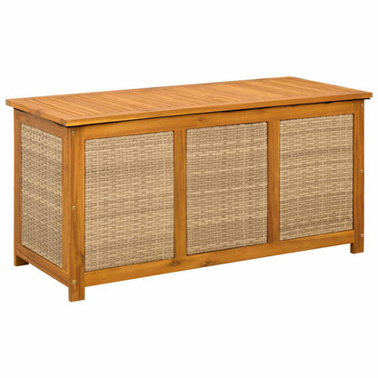 Tuinopslagdoos 185 L Massief Acaciahout 113 x 50 x 56 cm Beige