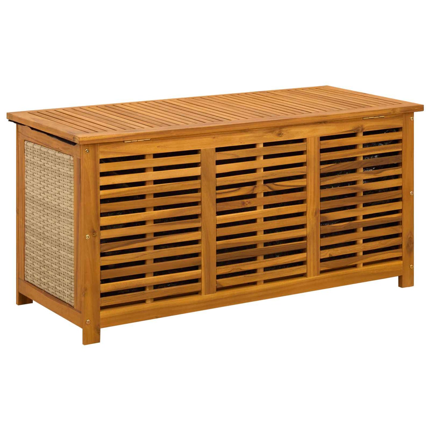 Tuinopslagdoos 185 L Massief Acaciahout 113 x 50 x 56 cm Beige