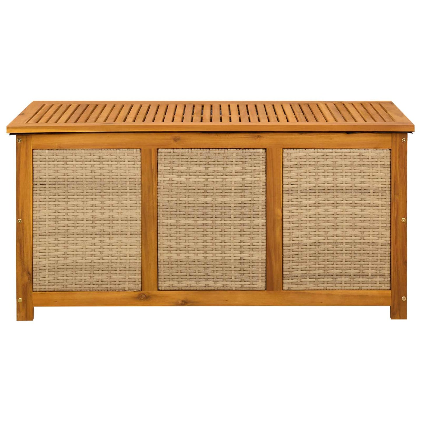 Tuinopslagdoos 185 L Massief Acaciahout 113 x 50 x 56 cm Beige