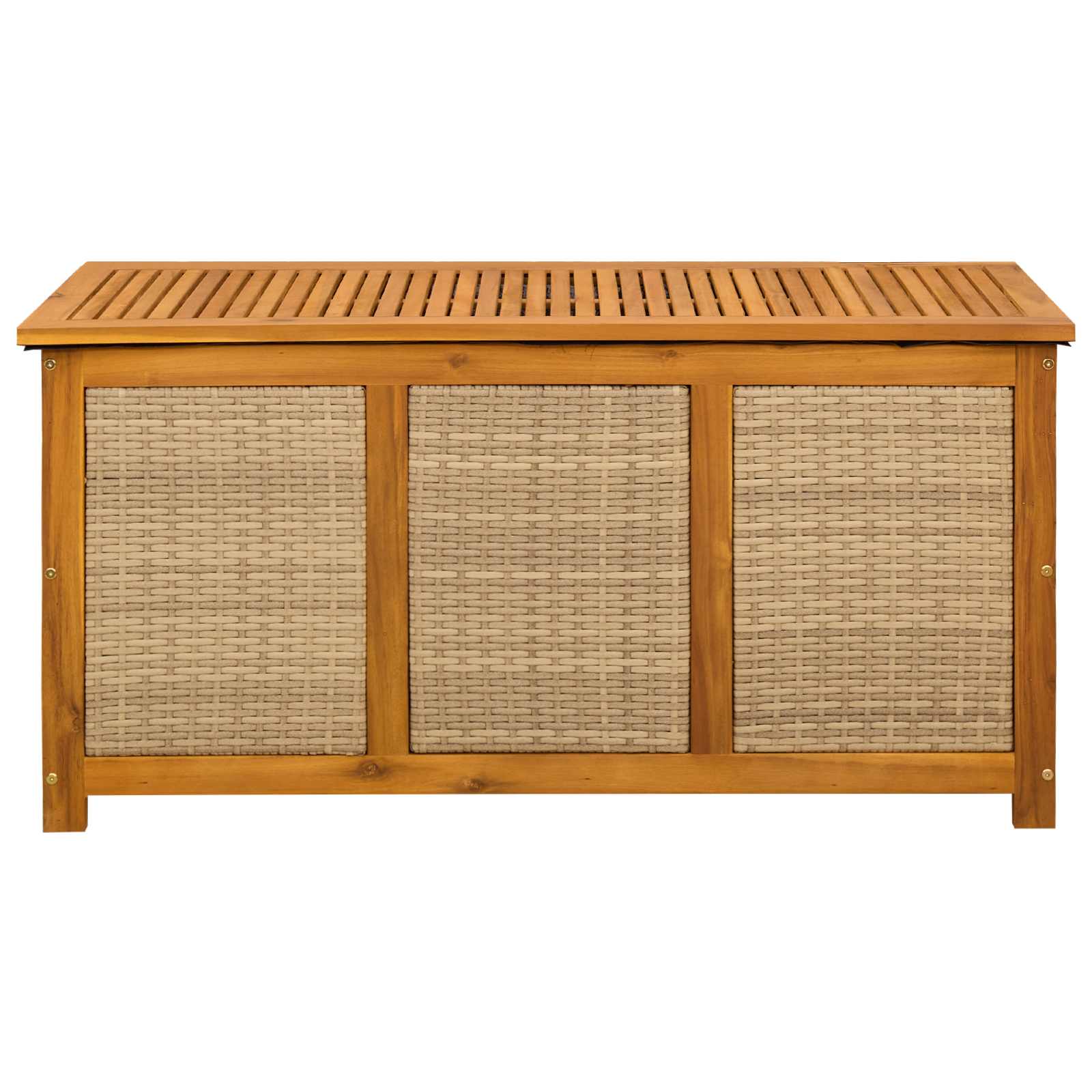 Tuinopslagdoos 185 L Massief Acaciahout 113 x 50 x 56 cm Beige