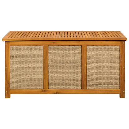 Tuinopslagdoos 185 L Massief Acaciahout 113 x 50 x 56 cm Beige