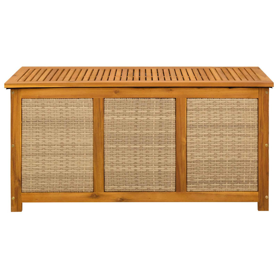 Tuinopslagdoos 185 L Massief Acaciahout 113 x 50 x 56 cm Beige