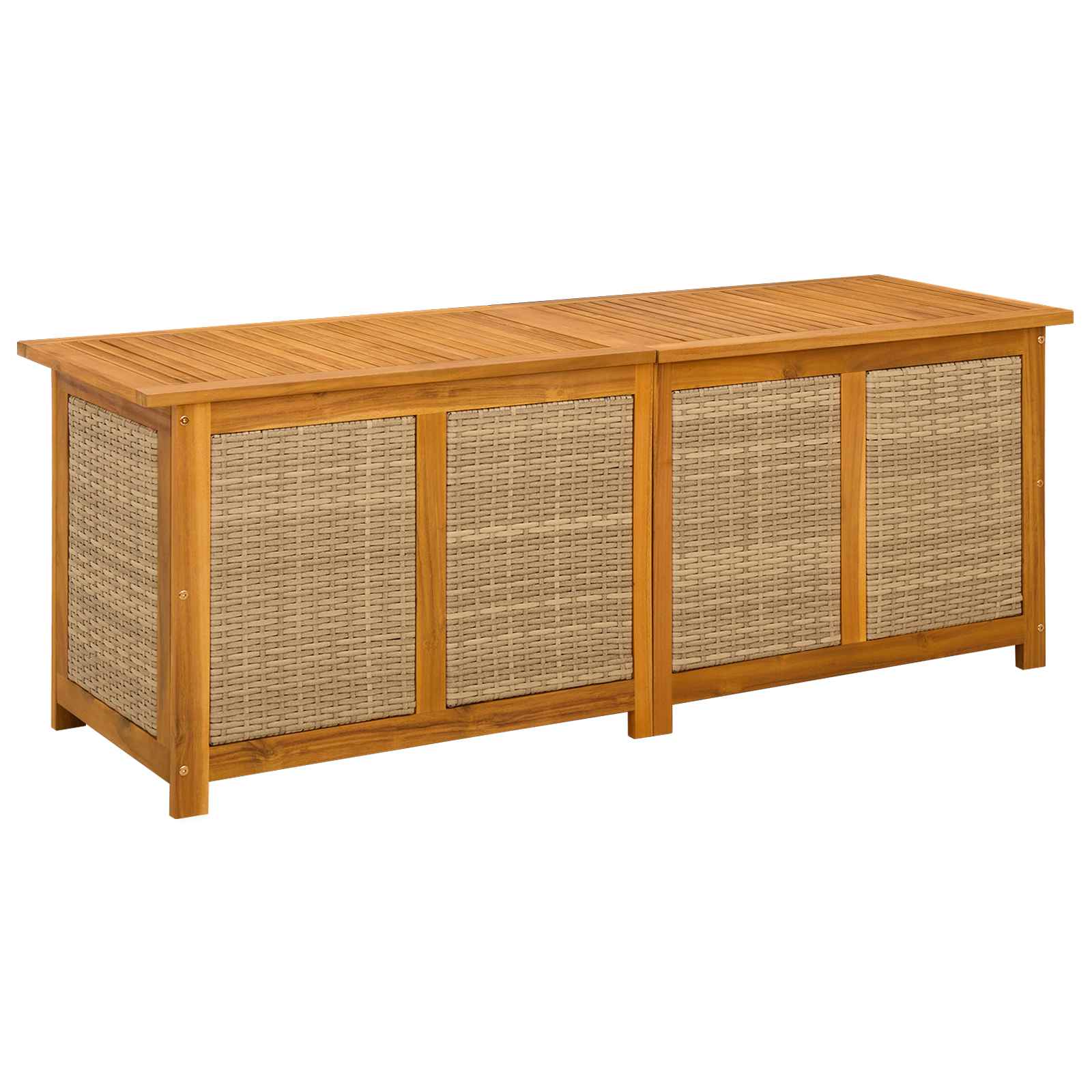 Tuinopslagdoos 185 L Massief Acaciahout 150 x 50 x 56 cm Beige